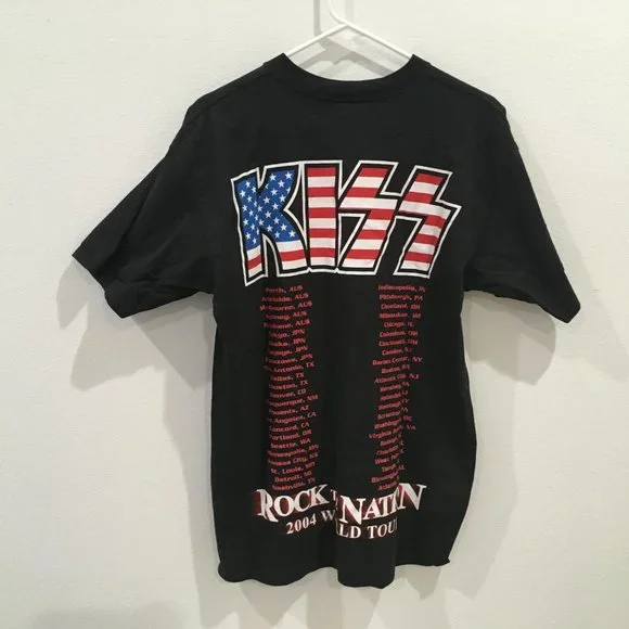 KISS "Rock The Nation 2004 World Tour" T Shirt Great Condition, Size L - Picture 2 of 5